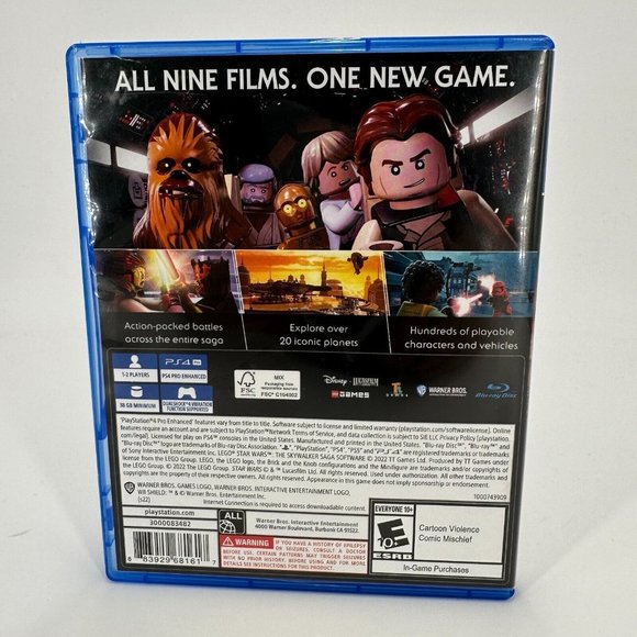 Lego Star Wars The Skywalker Saga PS4 Video Game Playstaion 4 Rated E Disney WB - Picture 2 of 8